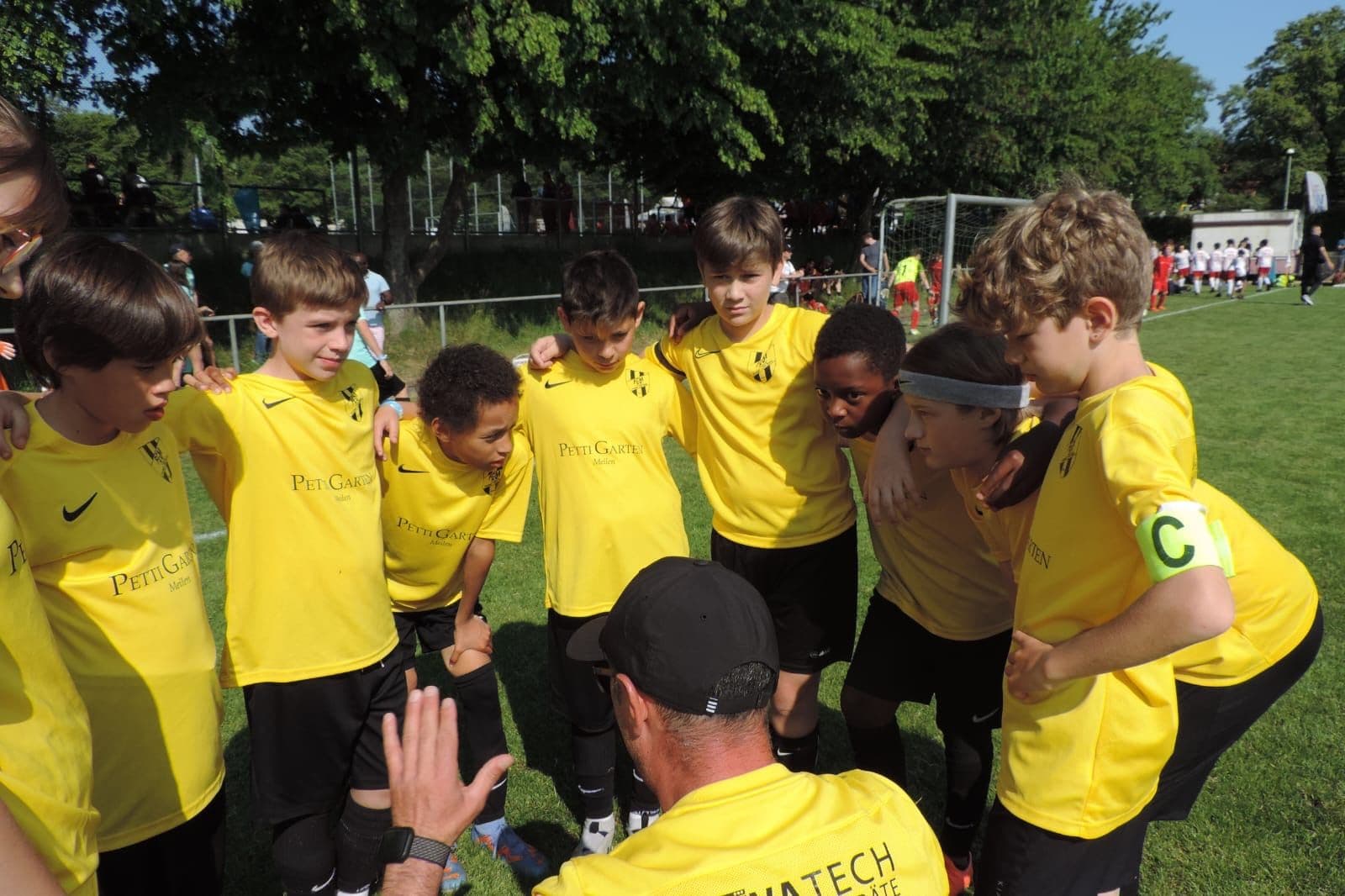 Vorbereitung auf das Spiel in Stuttgart nach der Ankunft